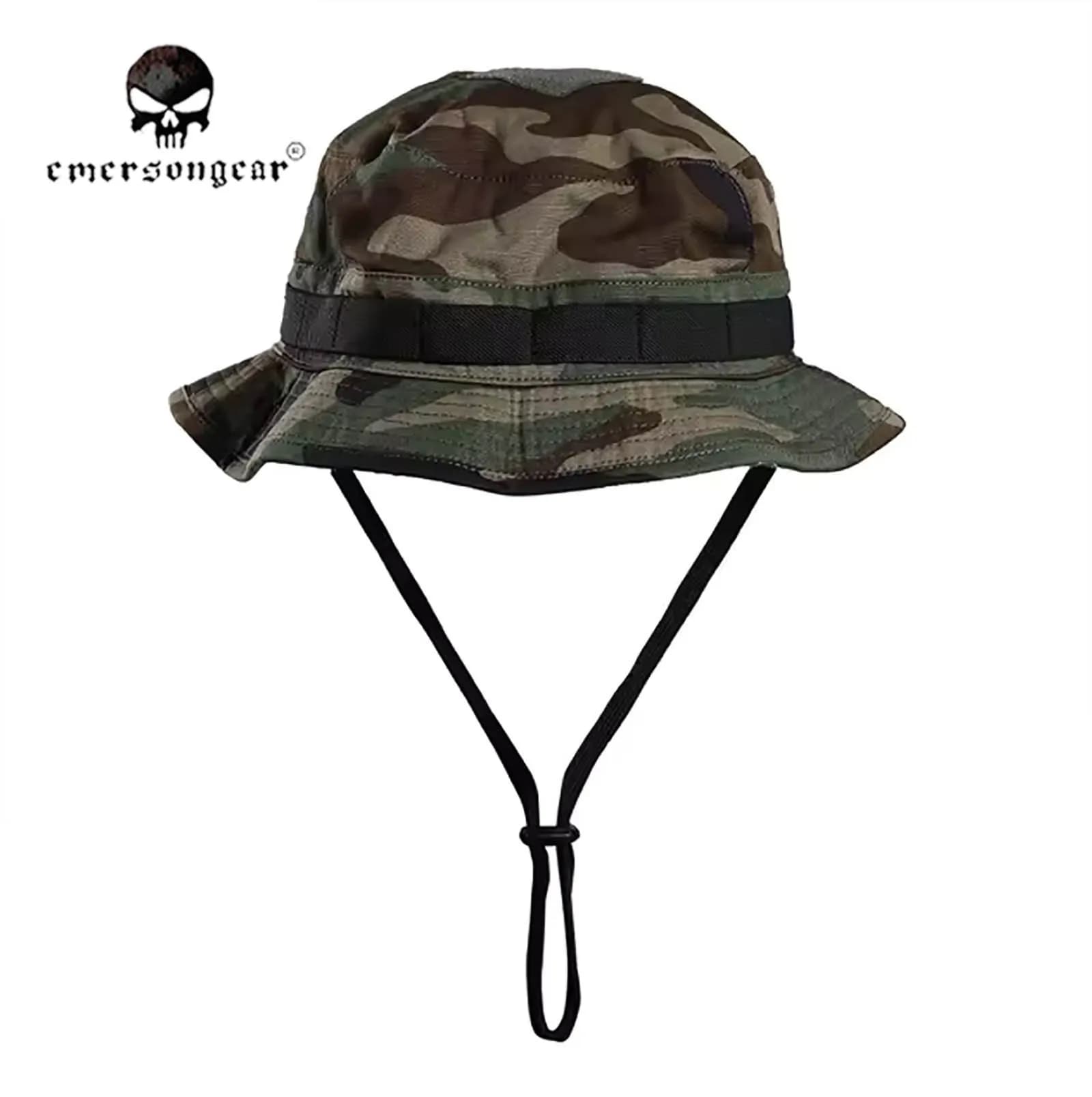 Chapeau boonie tactique courte visière camouflage pêche chasse randonnée été