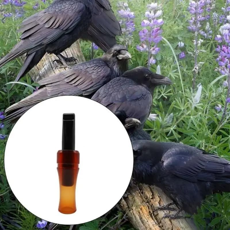 Sifflet appel corbeau chasse simulation son pour attirer corbeaux leurre décoy extérieur équipement chasseur