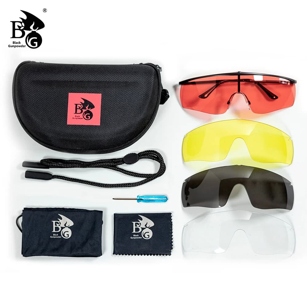 Lunettes de tir professionnelles anti-buée et anti-éclats pour chasse, vélo, jogging - Accessoires pêche
