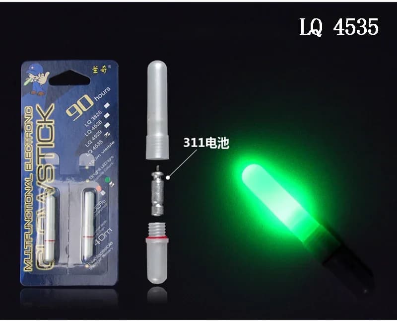 2 lampes lumineuses étanches pour pêche de nuit, flotteurs luminescents attirant les poissons J066