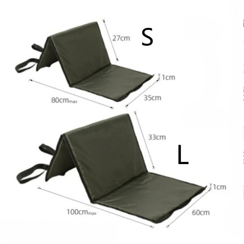 Tapis de décrochage 3 couches pliable pour carpe - Protection poisson 80x35cm/100x60cm - Pêche carpe