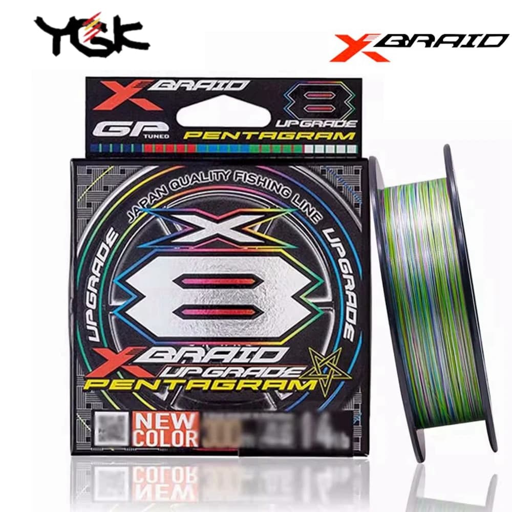 Ligne de pêche YGK X-BRAID PENTAGRAM Multifilament X8 PE, made in Japan, nouvelle couleur, 14LB à