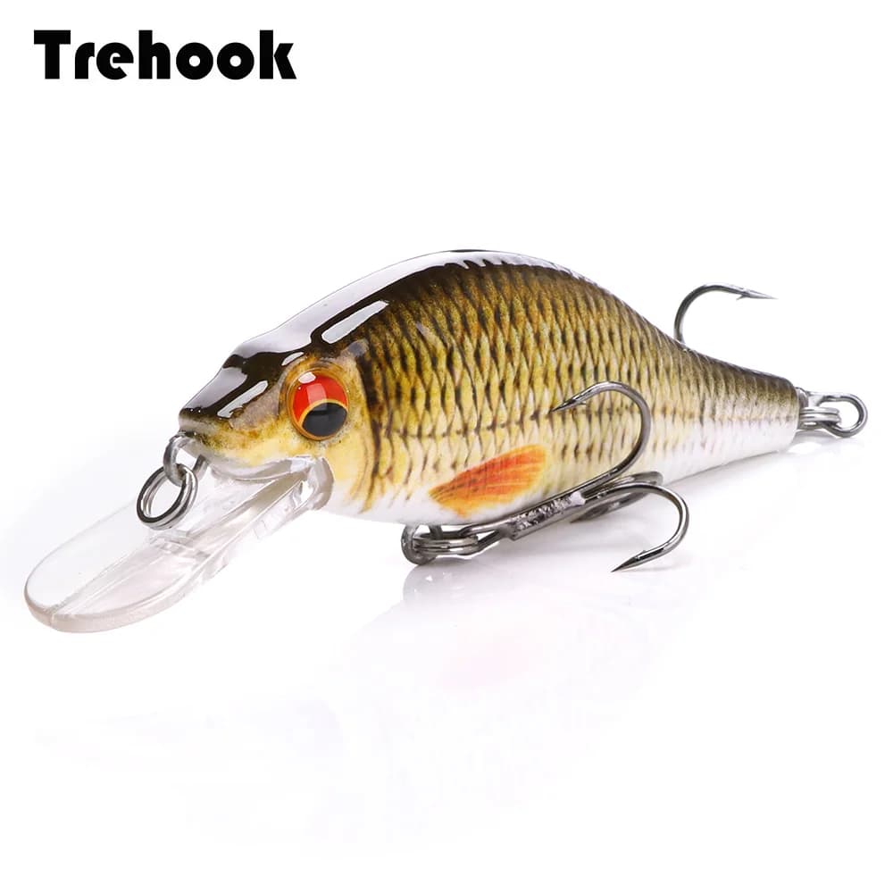 Leurre dur TREHOOK Black Minnow 4g 11g 22g wobblers pour brochet pêche aux leurres artificiels