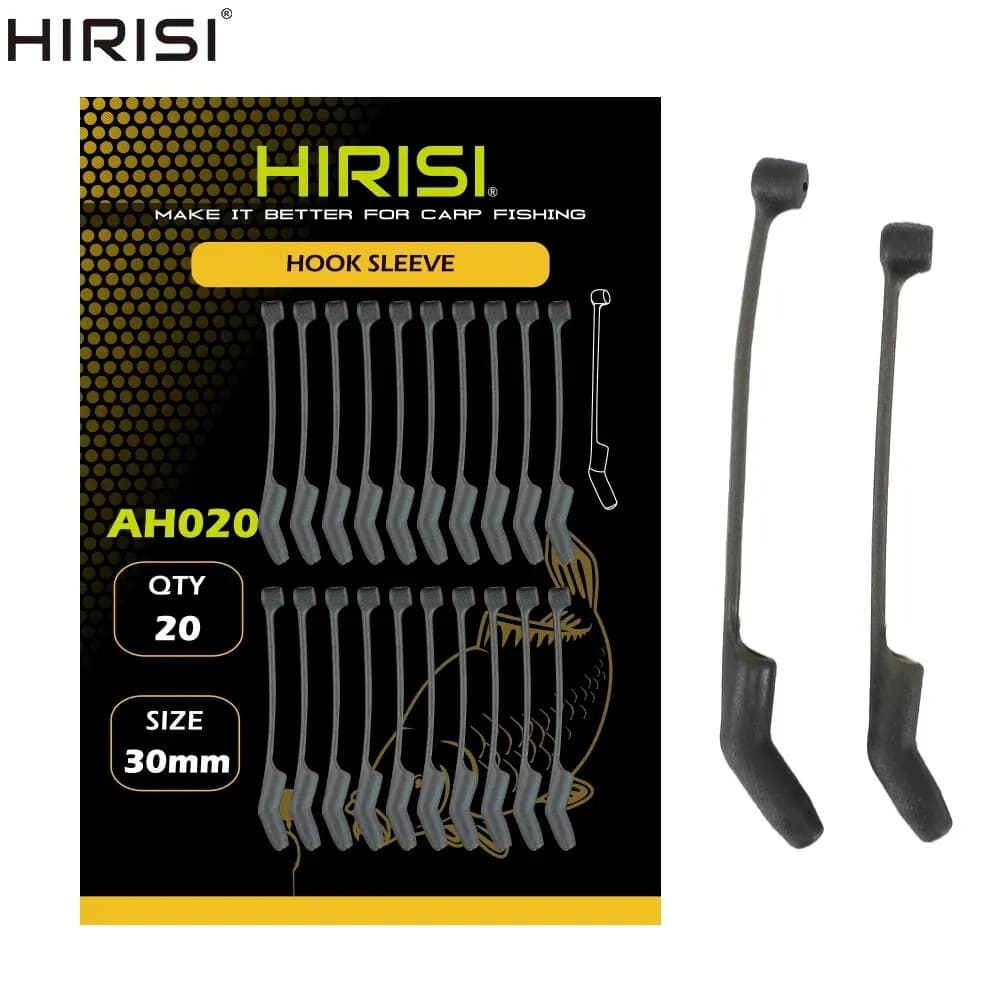 Manchons anti-emmêlement hameçons carp fishing D-rig aligner sleeves 20 pièces montages