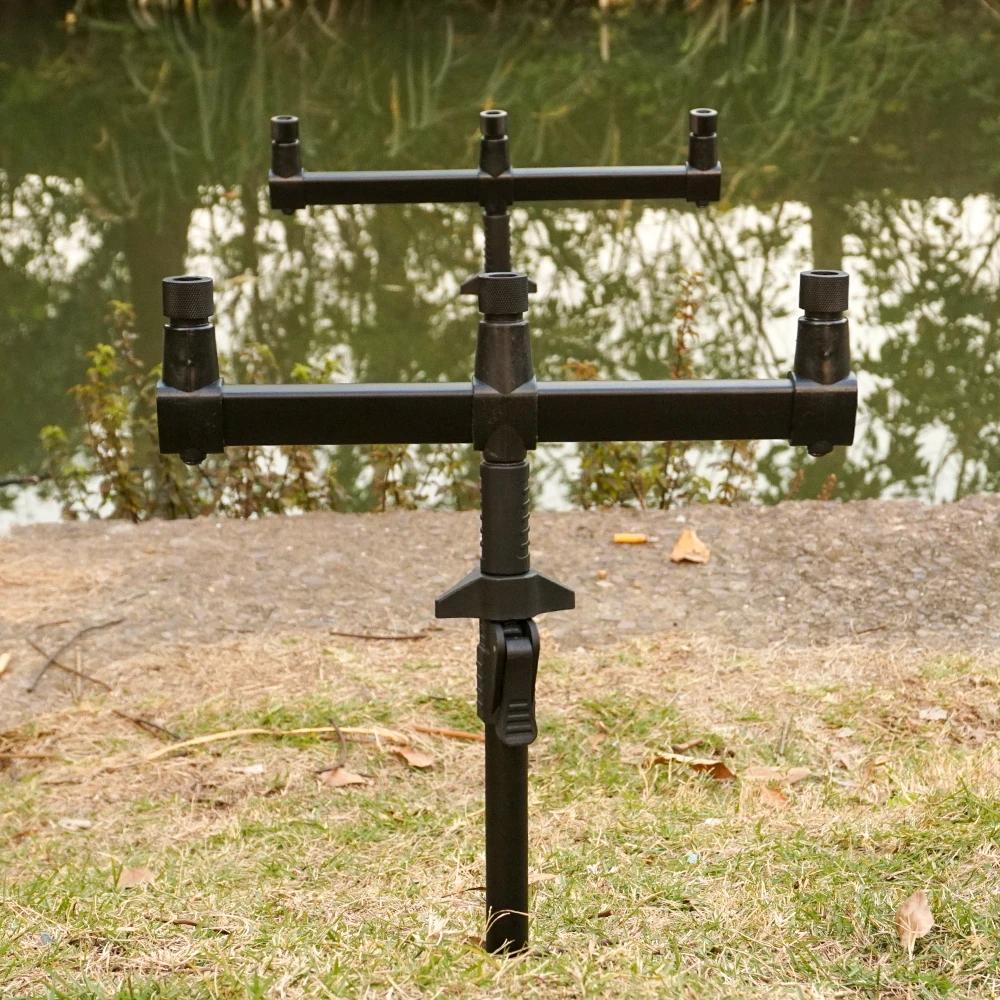 Support de canne télescopique Hirisi en aluminium - Banksticks réglables pour rod pod pêche de la carpe