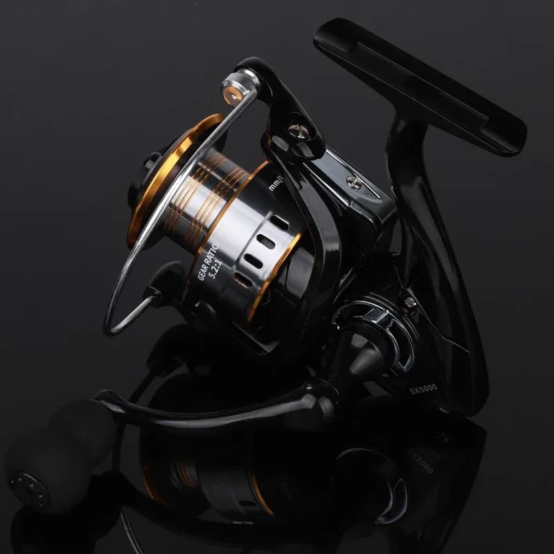 Moulinet de pêche spinning ultra léger professionnel 1000 à 7000, rapport 5.2:1 et frein 26LB pour