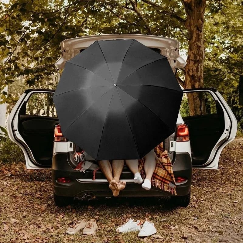 Parapluie automatique anti-vent 288 côtes - Parapluie compact voyage protection UV UPF50+