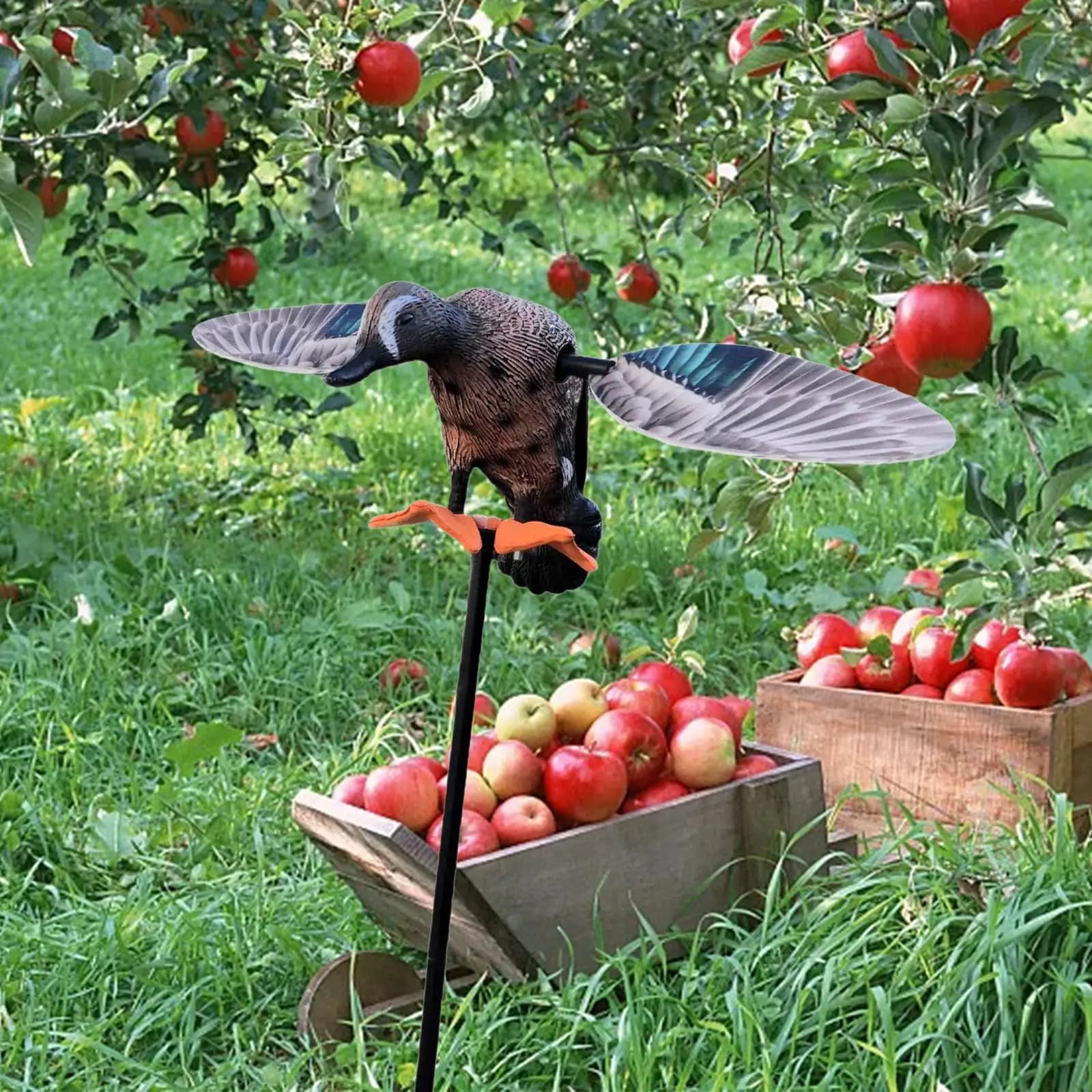 Canard leurre à mouvement amovible - Leurre chasse mobile pour terrasse balcon grange décor extérieur