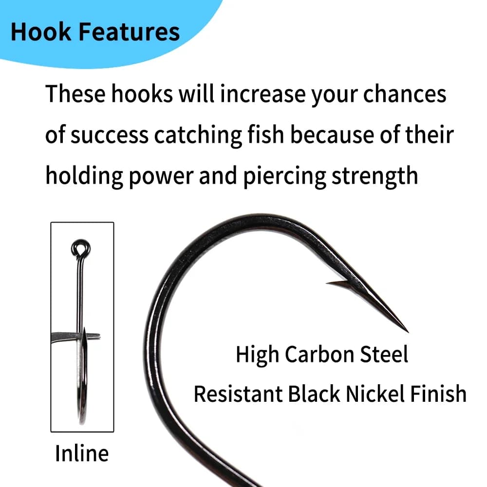 Hameçons Aberdeen short shank wide mouth 1/0-8/0 2X strength pour pêche mer sabiki rigs