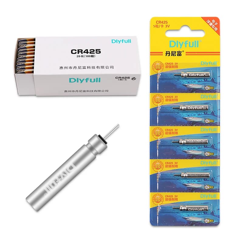 Flotteurs lumineux électriques pour la pêche 100 pièces avec broche lithium CR311 CR316 CR322 CR425 CR435