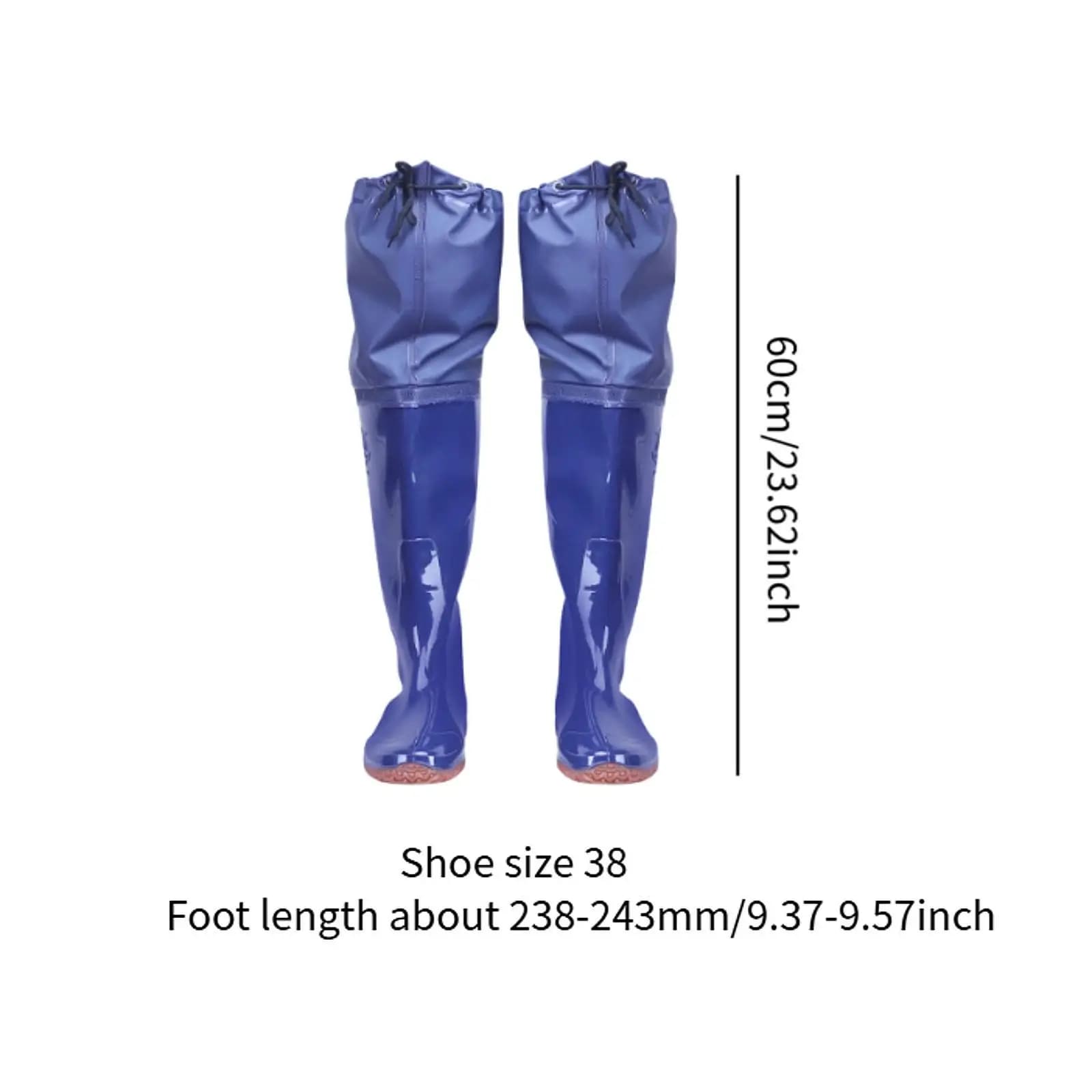 Bottes cuissardes PVC respirantes pour pêche à gué - Waders étanches homme femme agriculture et activités aquatiques