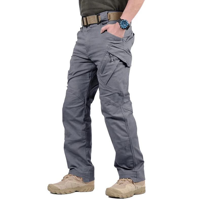 Pantalon cargo tactique classique homme pour randonnée - Jogger militaire multi-poches pêche trekking