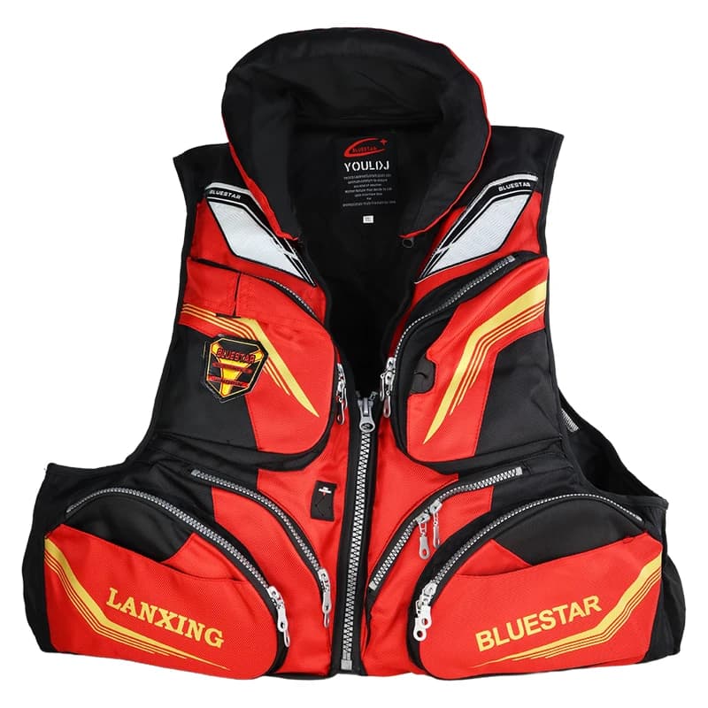 Veste de pêche à roche avec flottabilité 7.5kg - Vêtement technique pêche homme - Veste multifonction ZYZHE