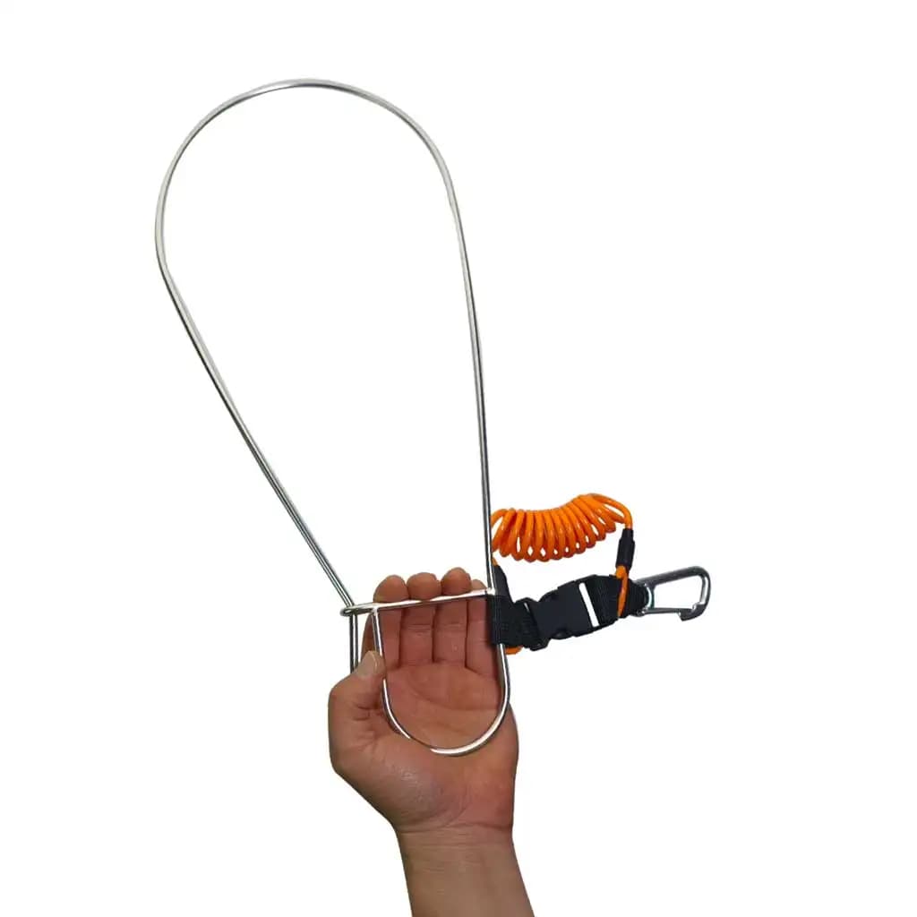 Émerillon géant pour conservation du poisson - Lanière acier pour pêche en kayak et plongée