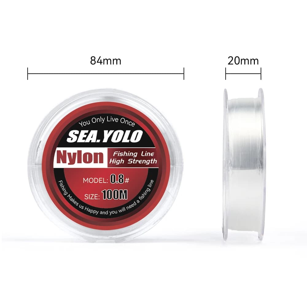 Ligne nylon cristal transparent Sea.Yolo 100m importée du Japon - Ligne principale pêche