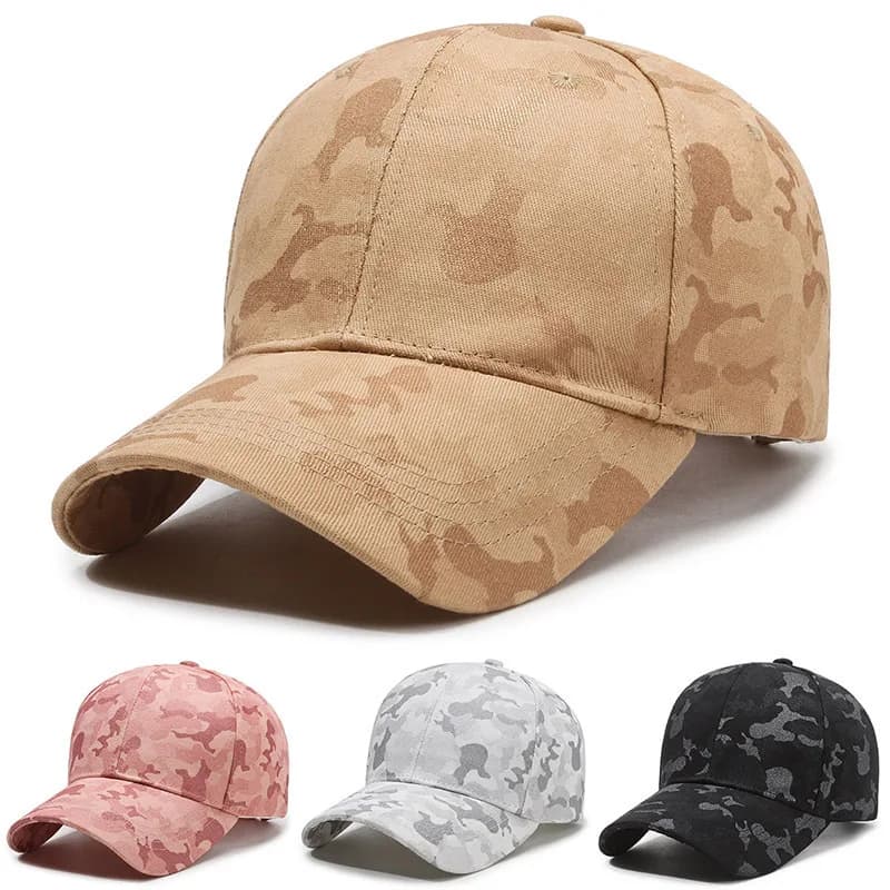 Casquette baseball camouflage unisexe pêche - Protection solaire réglable loisirs sport snapback femme homme