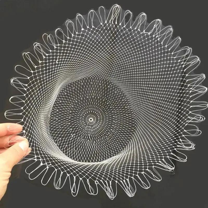 Filet de pêche double ligne tressé 40-80cm pour truite et perche - Maille résistante pour prise en douceur