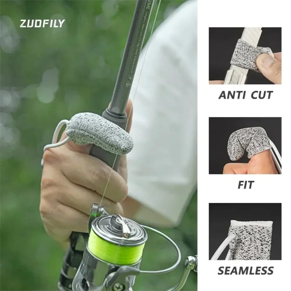 Gants pêche protection anti-coupure mono-doigt résistants pour lancer loin contrôle ligne