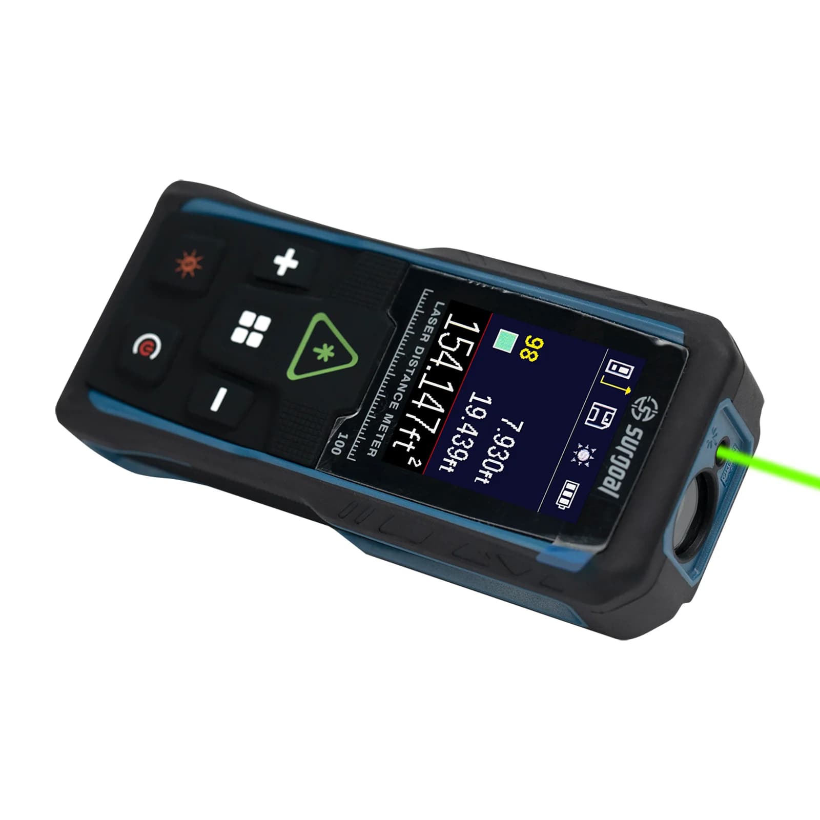 Télémètre laser vert 100m multifonction avec écran couleur et niveau numérique pour pêche