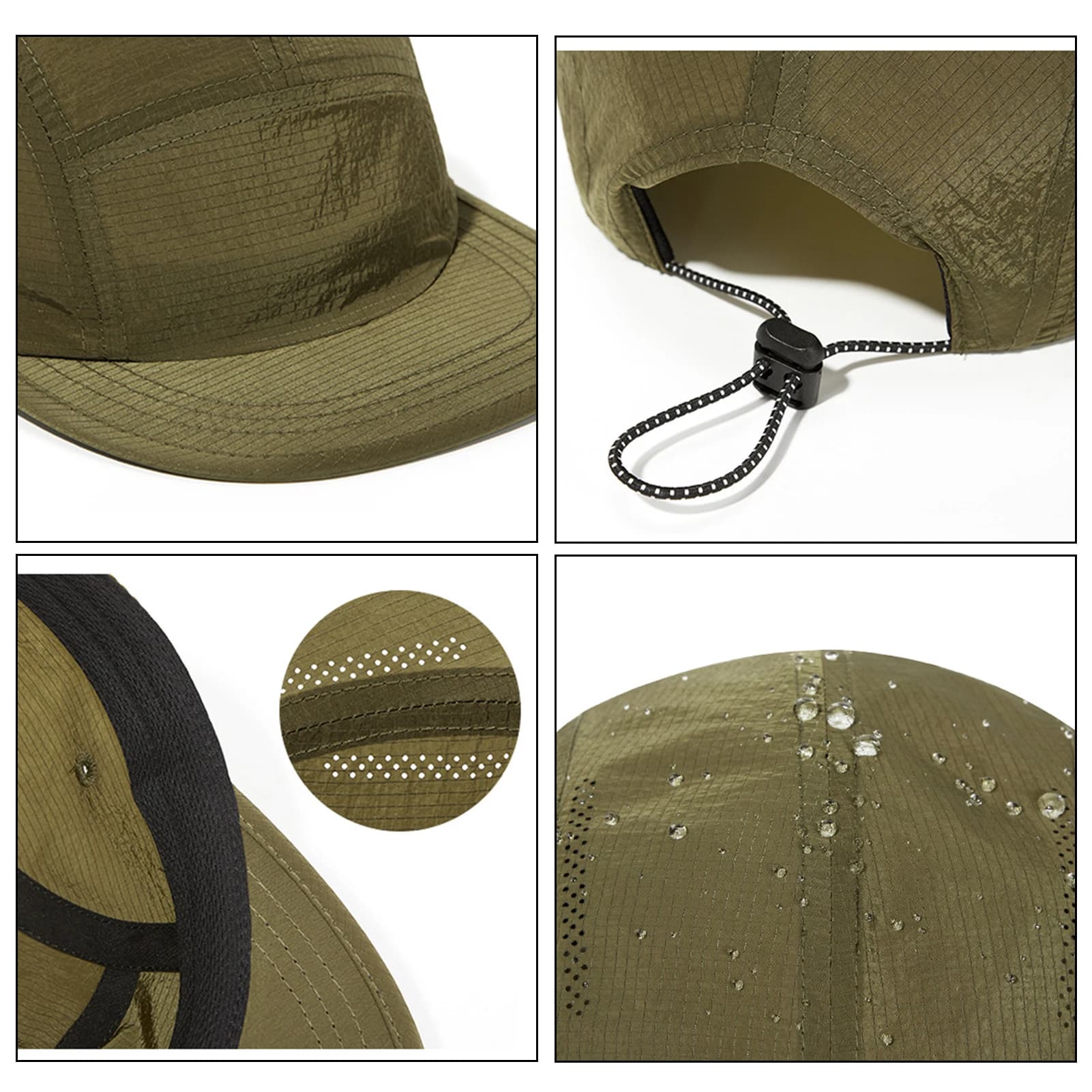Visière casquette baseball séchage rapide protection solaire sport pêche camping randonnée été