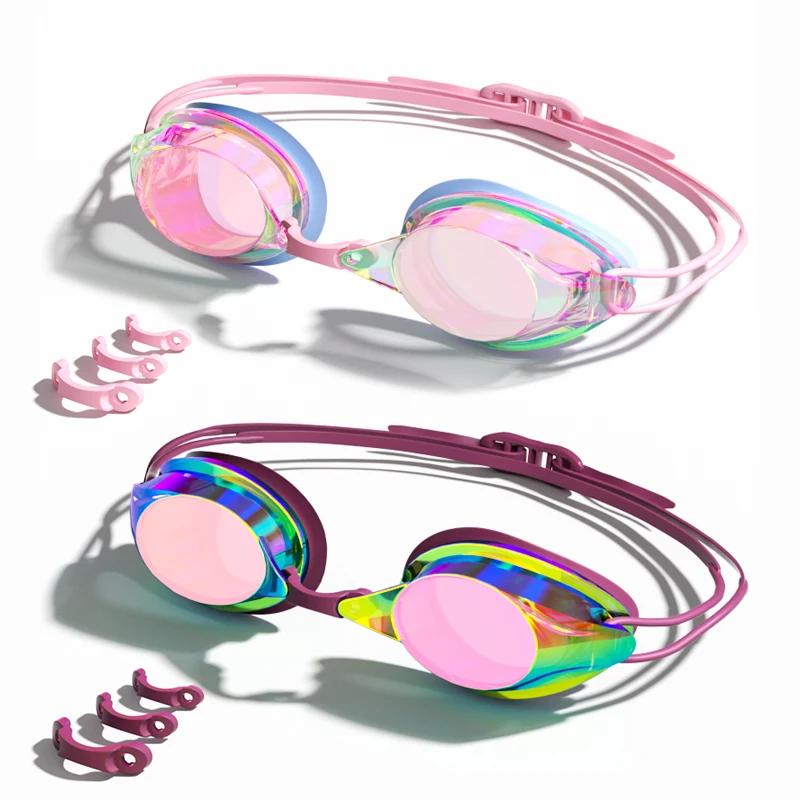 Lunettes de natation anti-buée UV étanches adultes hommes femmes jeunes