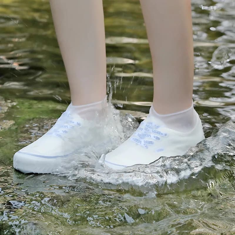 Protège-chaussures imperméables réutilisables - Covers silicone antidérapants pour pluie et extérieur