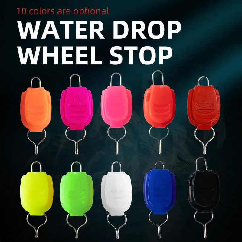 10 clips porte-ligne de pêche couleurs assorties pour rangement organisé du matériel