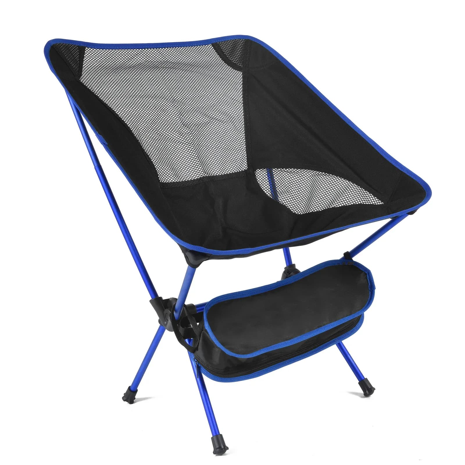 Chaise camping pliante légère en alliage d'aluminium avec dossier paresseux pour pêche randonnée