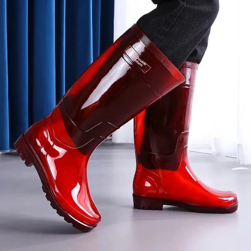 Chaussures eau homme 2023 antidérapantes résistantes hautes imperméables cuisine hiver caoutchouc séchage rapide