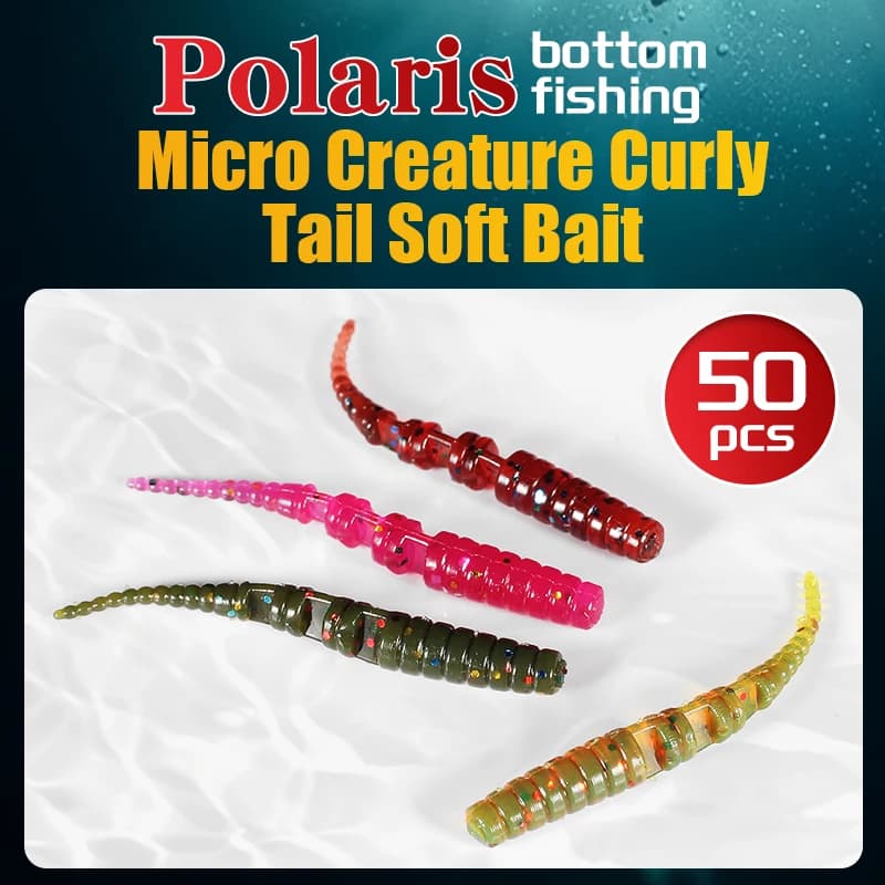 Supercontinent Polaris 3cm/50pcs - leurres souples économiques pour pêche aux carnassiers et prédateurs