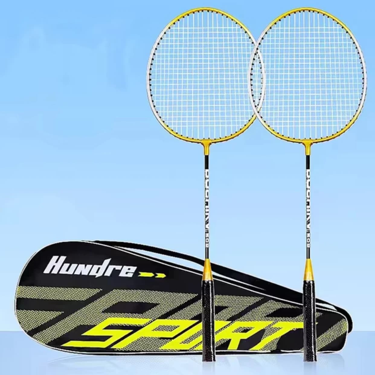 Set de badminton débutant 2 pièces - Raquettes professionnelles durables pour pêcheurs loisirs