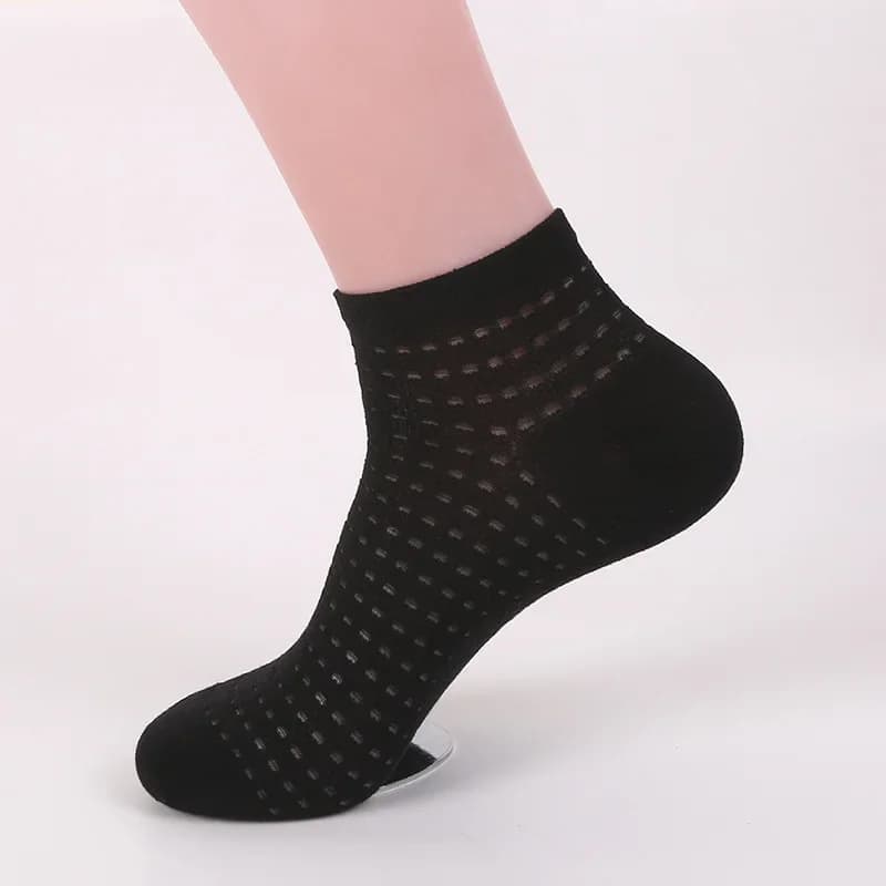 Chaussettes pêche homme Jeseca mesh été invisibles respirantes noires grises blanches cadeaux