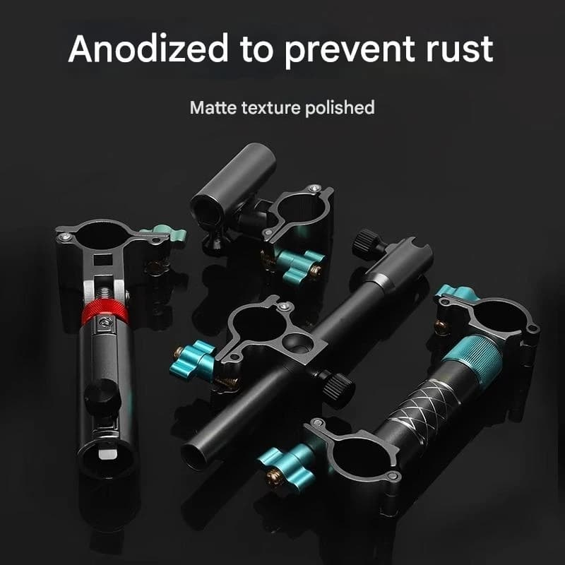 Set accessoires pêche LINNHUE complet : support batterie, porte-parapluie, plateau appâts, protecteur poissons