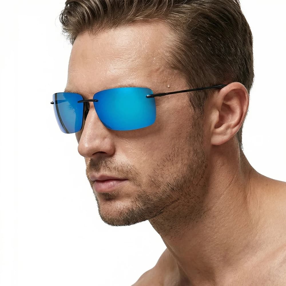 Lunettes ultralégères TR90 frameless conduite pêche randonnée running sports outdoor