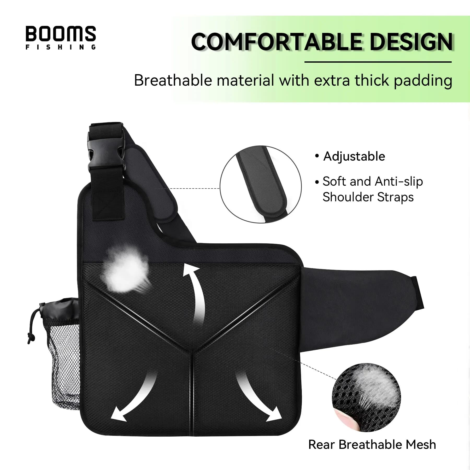 Sac de pêche Booms Fishing IB1 grande capacité pour matériel carpe mer eau douce équipement professionnel