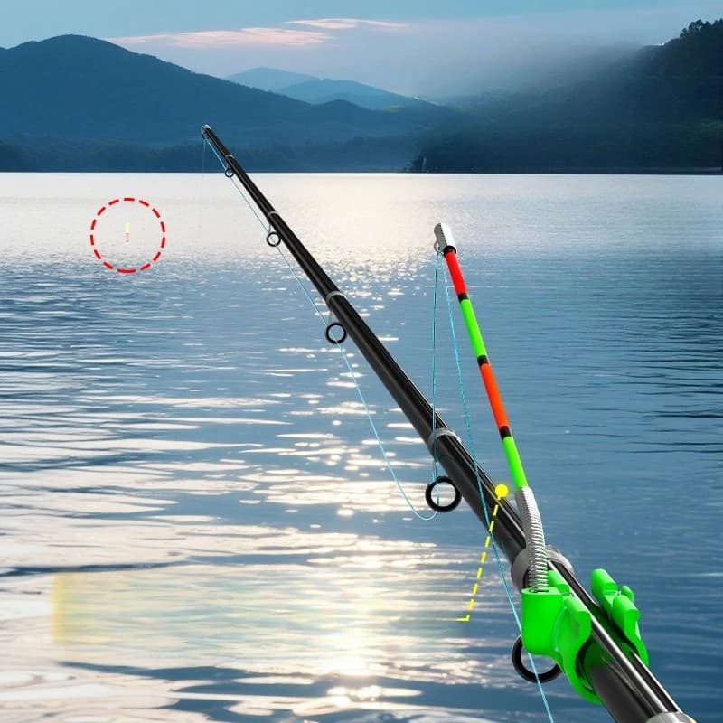 Alarme de touche pêche 3 pièces - Indicateur de touche flottant avec clochette pour canne à pêche