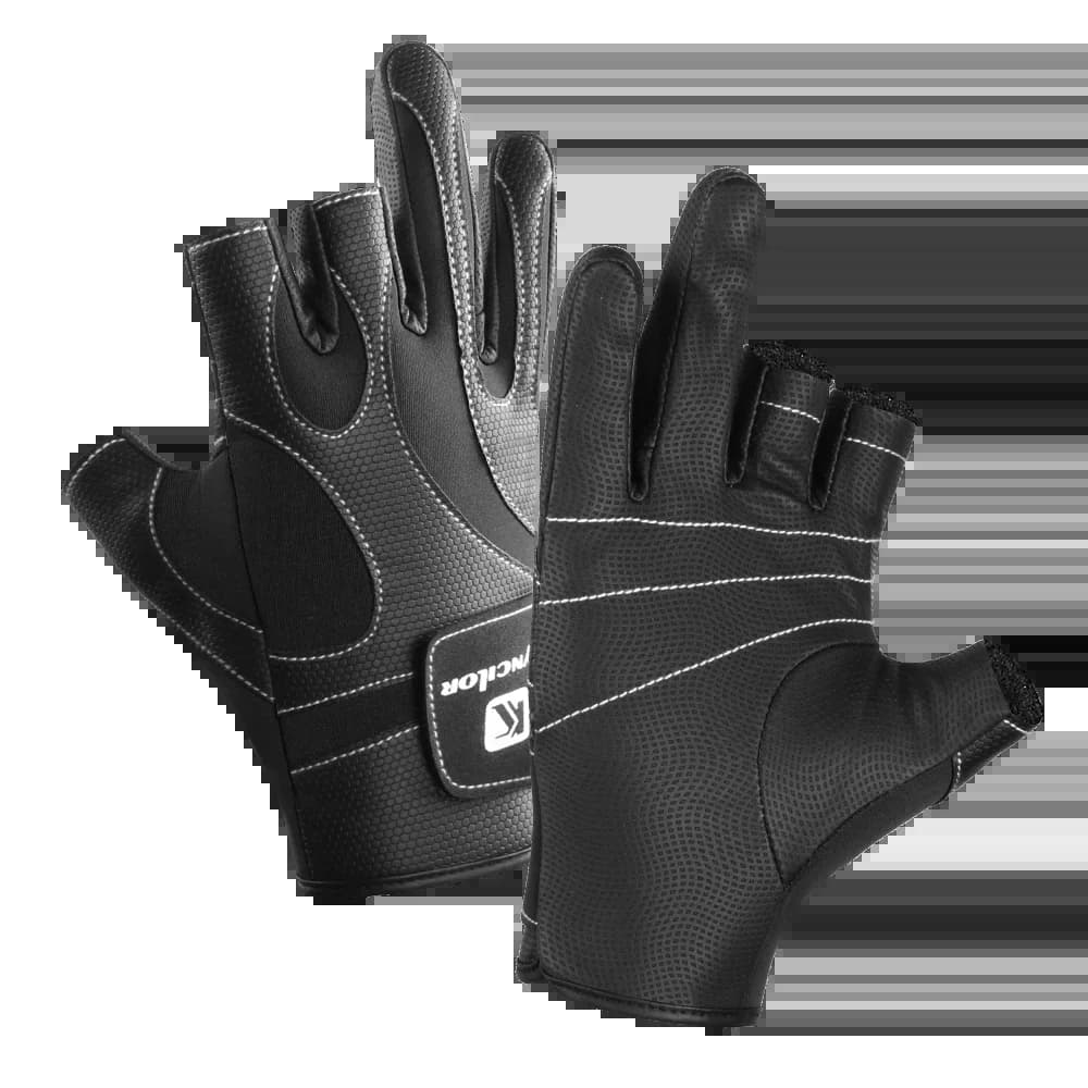 Gants de pêche trois doigts Outdoor Exposed homme femme antidérapants pour vélo et sports nautiques