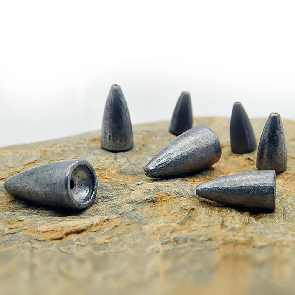 10 plombs de pêche DNDYUJU 2-20g pour montage Texas rig en eau douce - Set complet