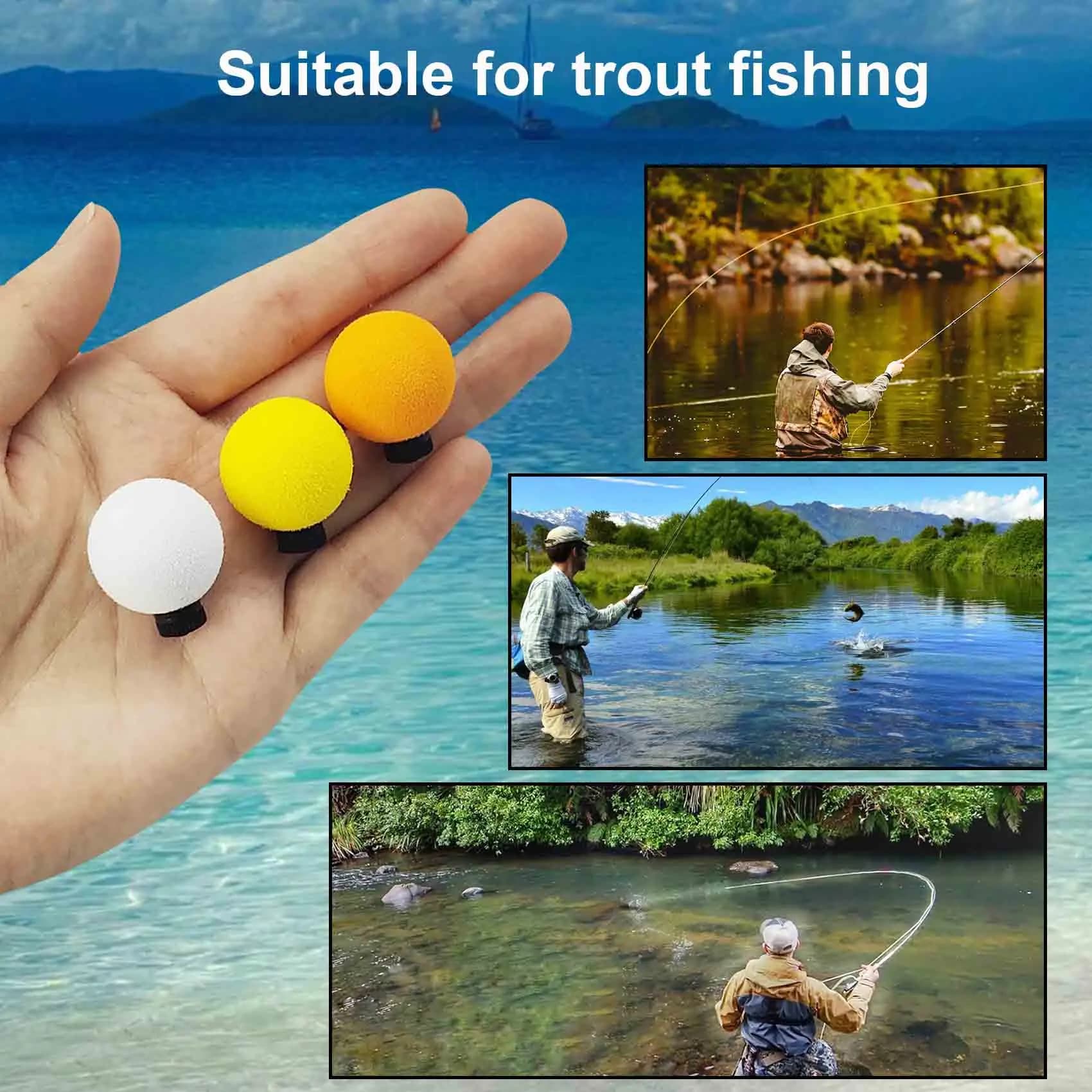 12 indicateurs de touche ronds flottants - bobbers pour pêche au coup et pêche à la mouche