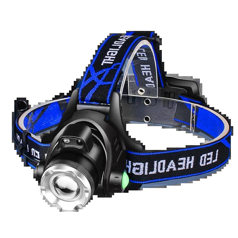 Frontale LED télescopique zoomable étanche rechargeable - Ultimate pour pêche nocturne professionnelle