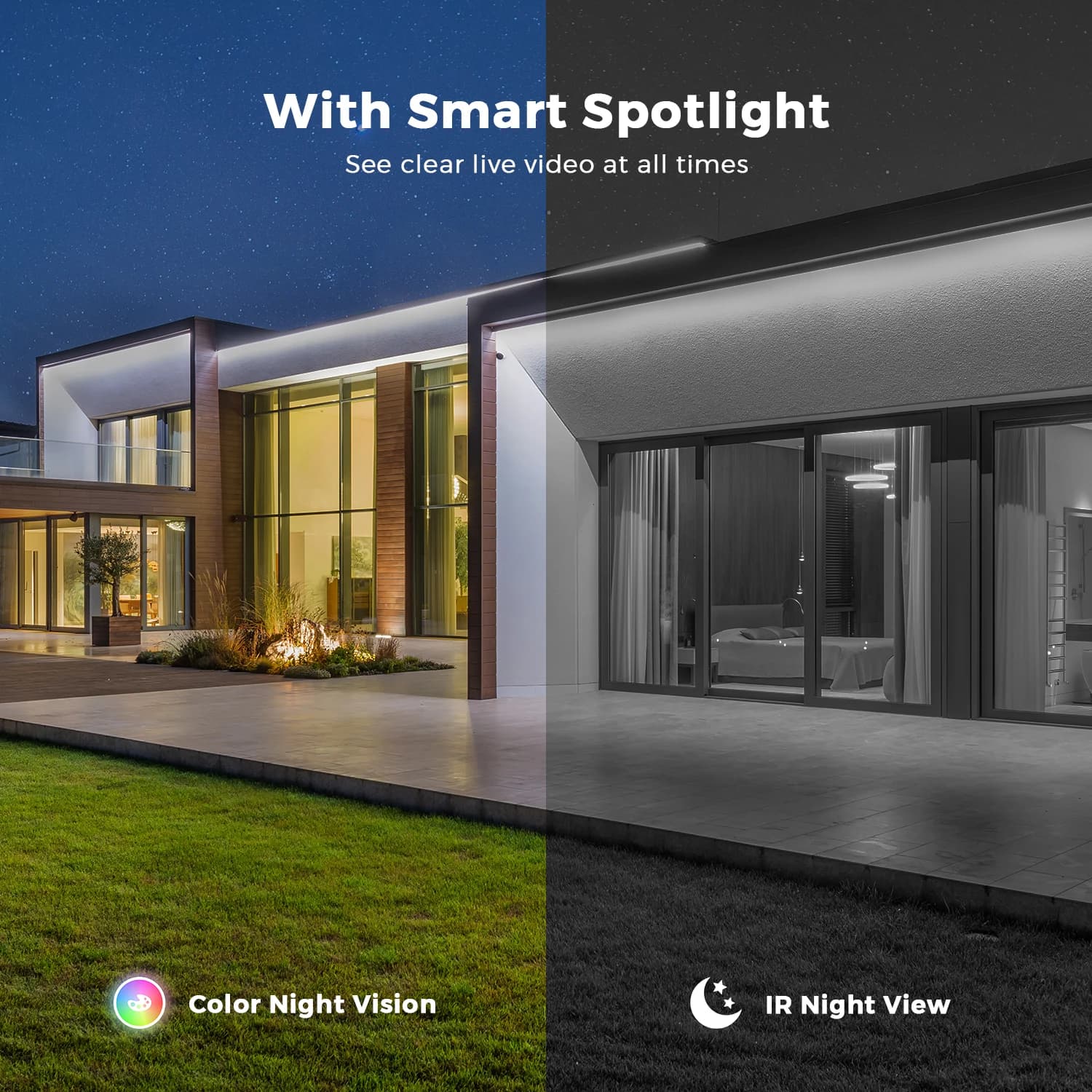 Caméra surveillance WiFi 4MP2K PTZ avec détection IA humaine et audio bidirectionnel - ICSEE pour maison