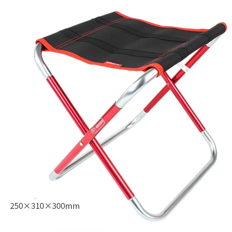 Tabouret pliant grand format aluminium 7075 portable barbecue pêche camping randonnée