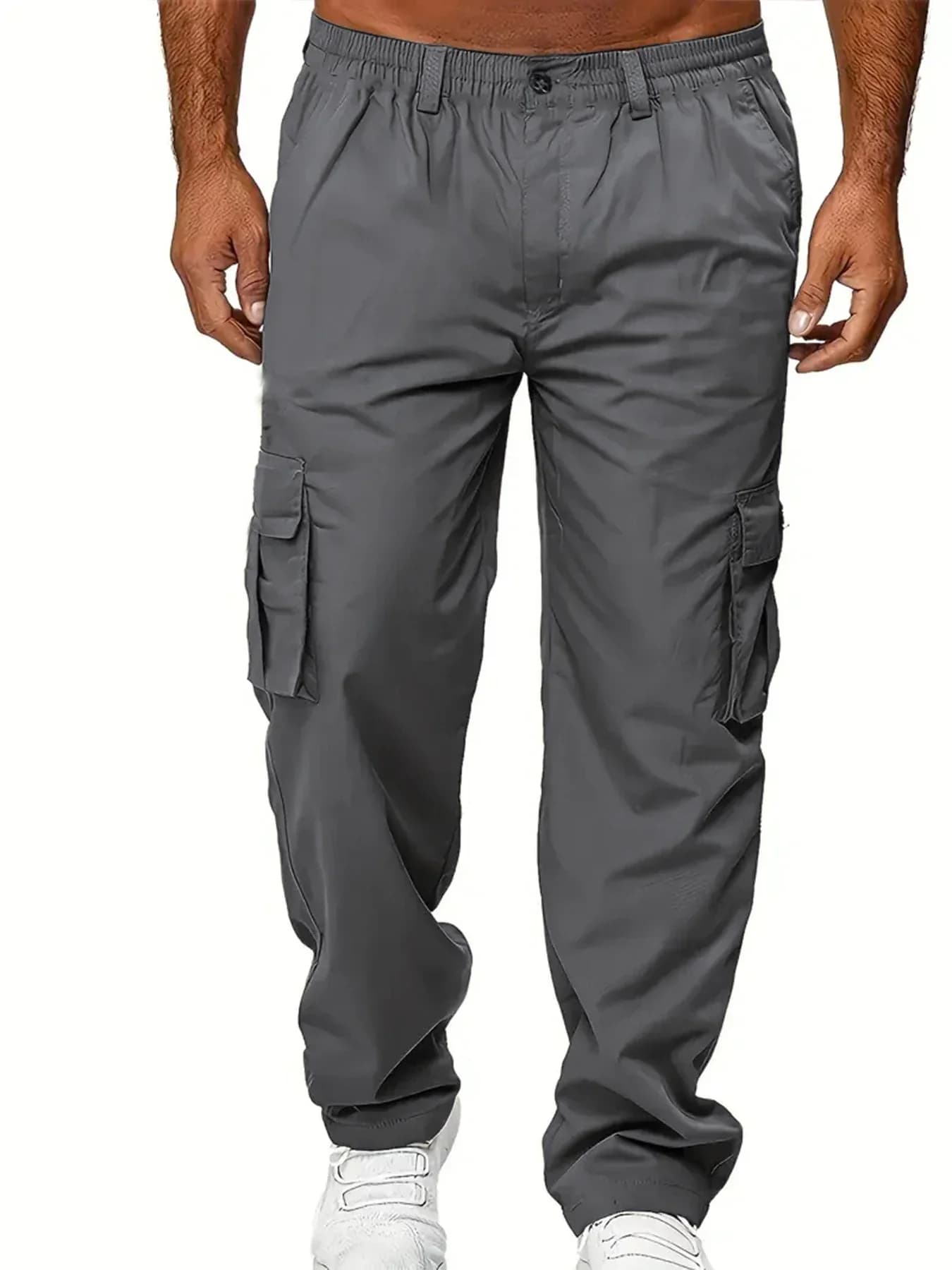 Pantalon cargo été homme pour pêche durable - Multi-poches et tissu résistant aux conditions extérieures