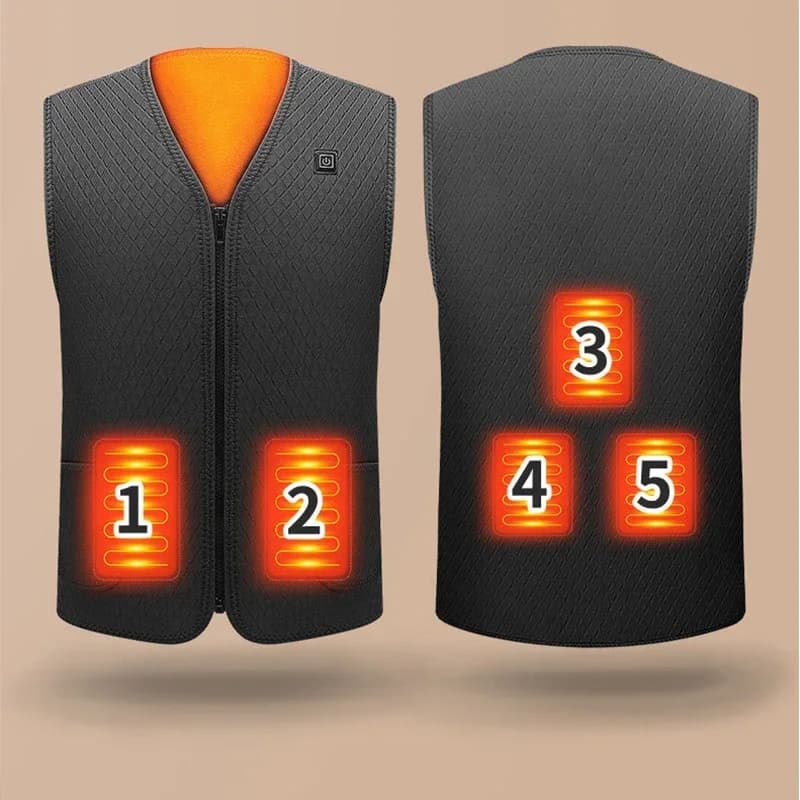 Veste chauffante personnalisable UZZDSS 2024 pour la pêche et activités extérieures