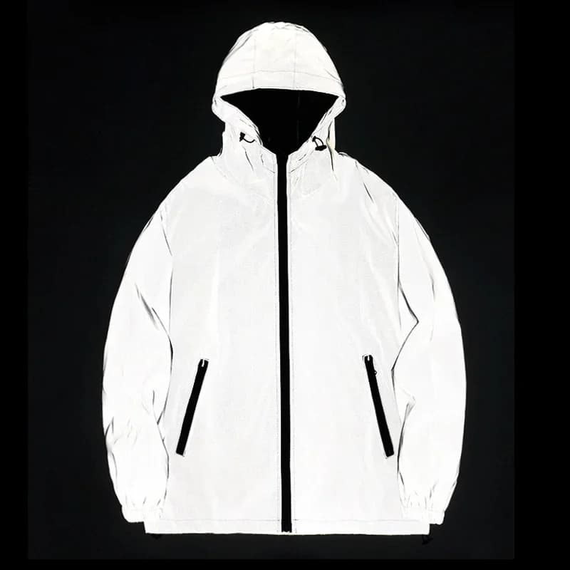 Veste de pêche réfléchissante pour couple - Veste polyester lumineuse pêche nocturne sécurité