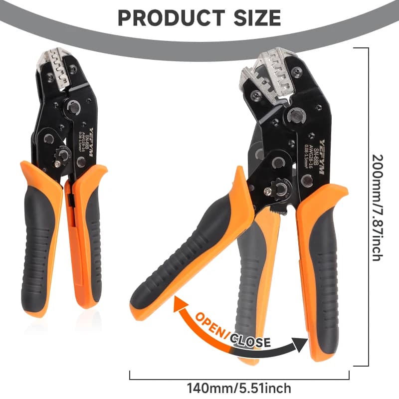 Pince à sertir SN-68B pour connecteurs JST/TE/XH - Outil professionnel pour câblage électronique pêche