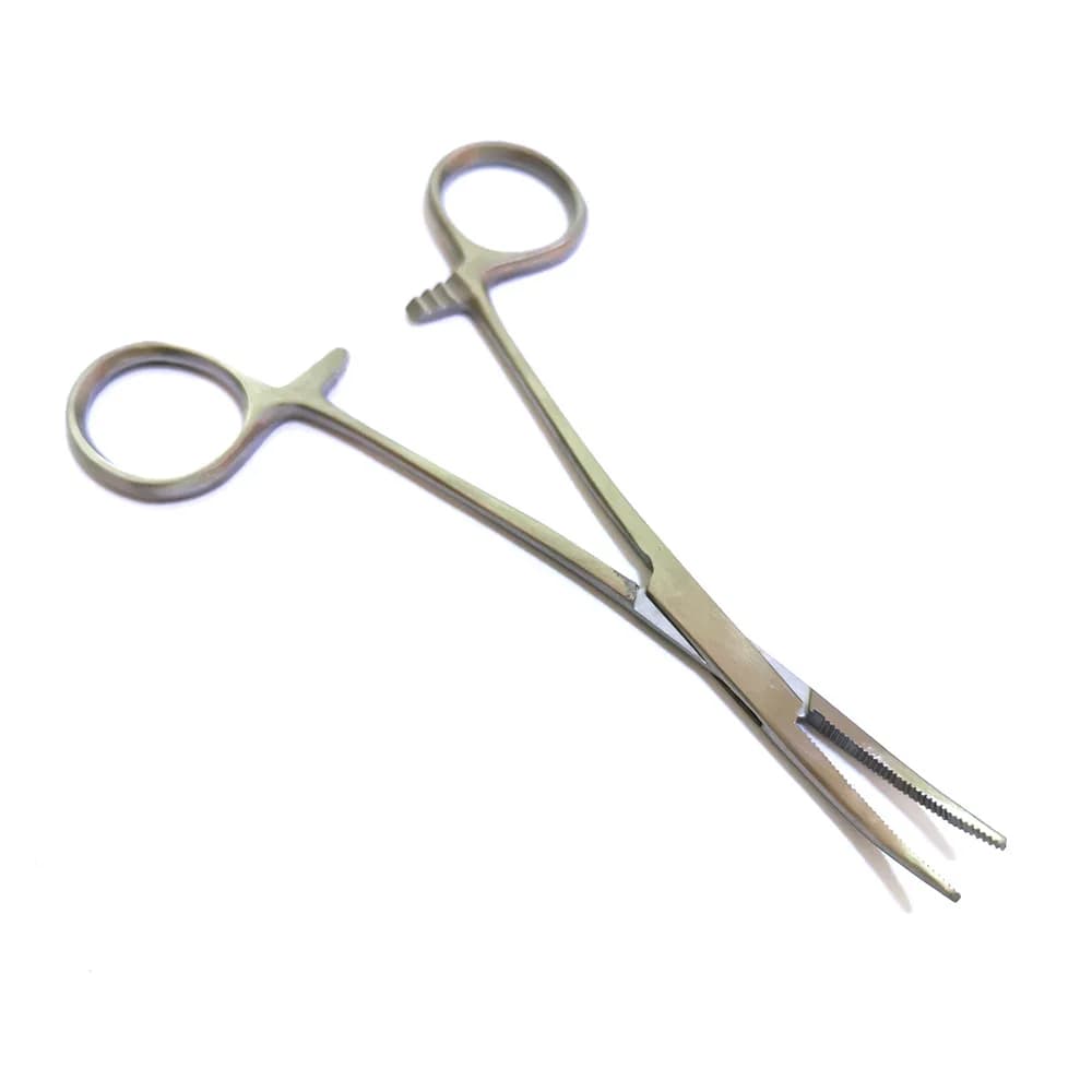 Pince hémostatique chirurgicale en acier inoxydable - outil de pêche multifonction à pointe courbée