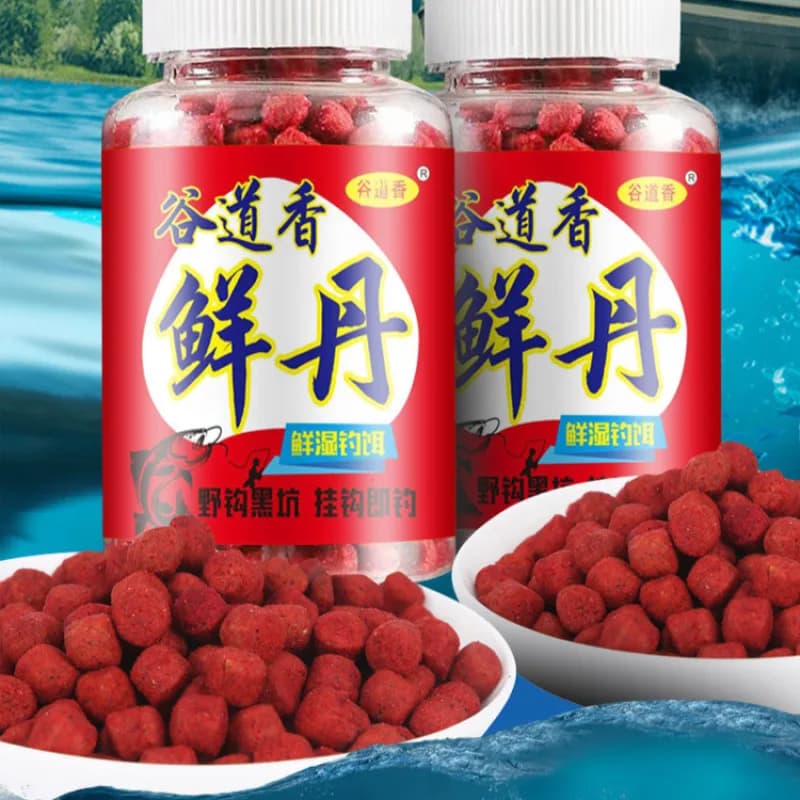 Appât frais humide granulaire protéines animales - Nourriture naturelle pour poissons carnassiers - Pêche sportive