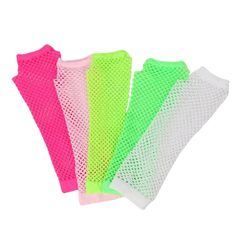 Gants filet pêche résille femme doigts nus pour pêche estivale et protection solaire bras