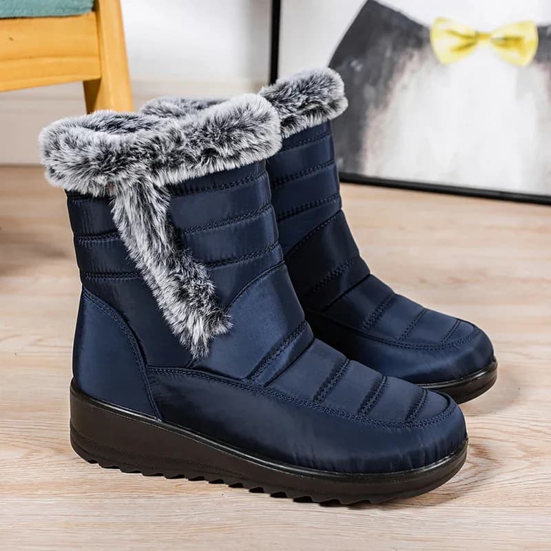 Bottes Neige Femme Imperméables 2024 - Doublure Polaire Chaude Antidérapante pour Couple Hiver